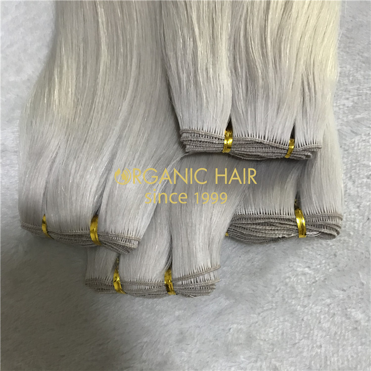 Full cuticle hand tied hair extensions in stock H137